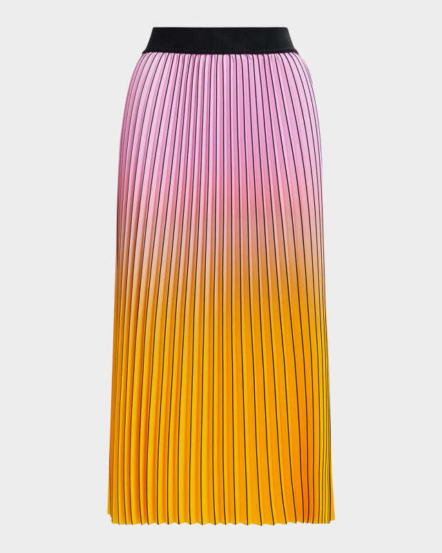 Haries Pleated Midi Skirt